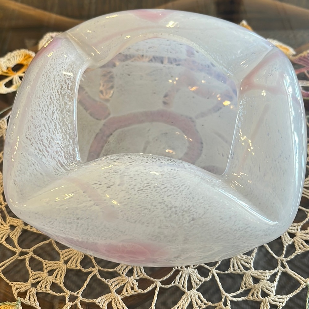 Blown Glass Decorative Dish